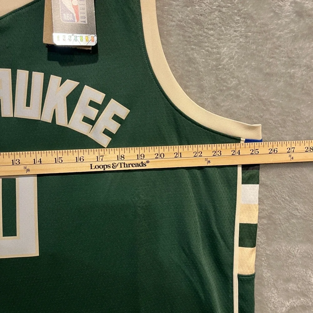 Milwaukee Bucks Nike Basketball Jersey Mens 2XL Green Damian Lillard #0